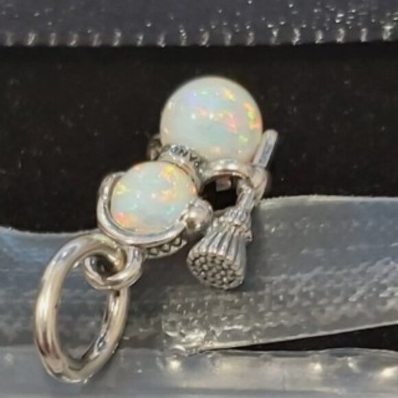 Authentic PANDORA STERLING SILVER OPALESCENT SNOWMAN DANGLE CHARM 792981C01 - Picture 3 of 11